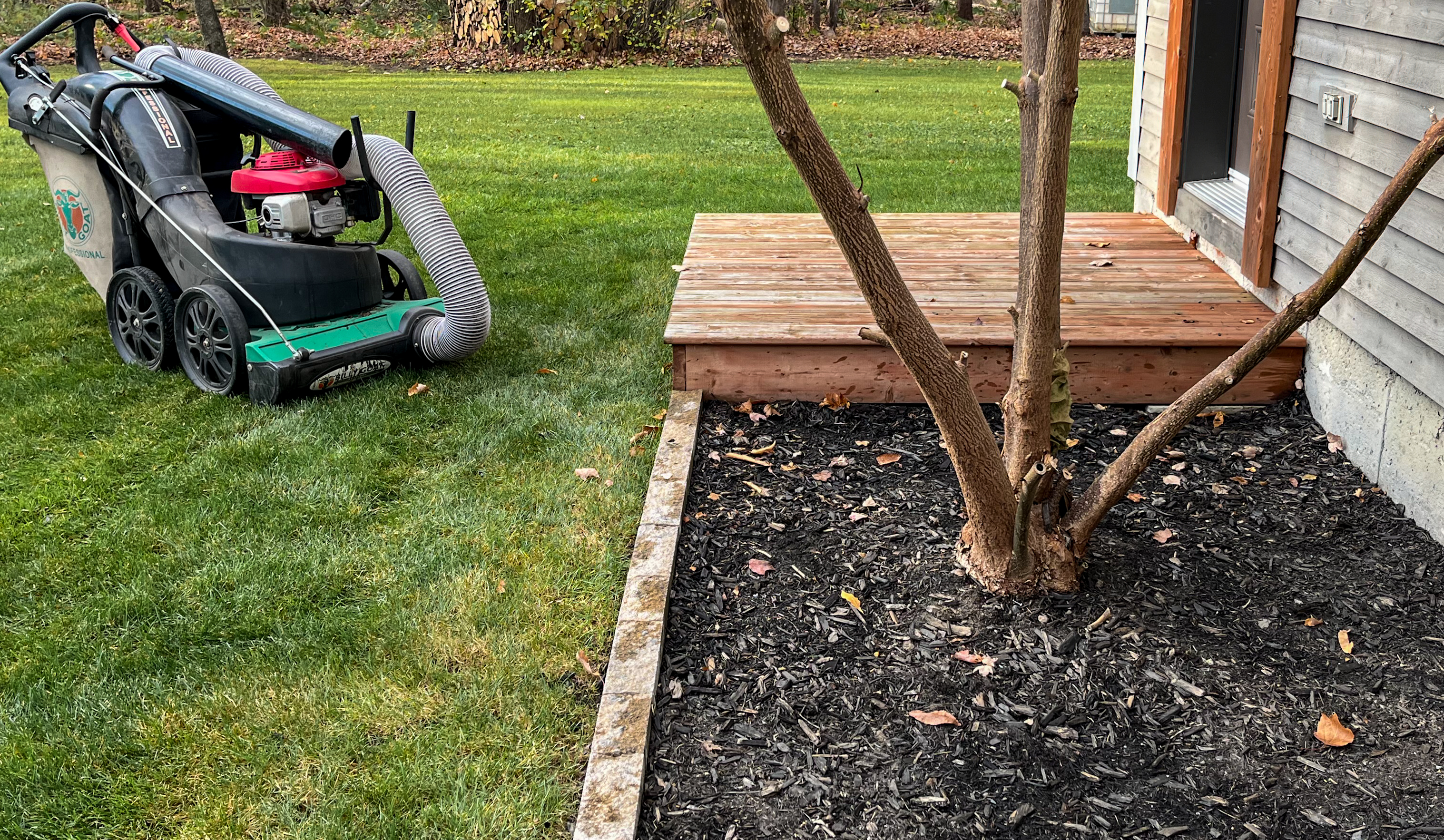 Terrain prêt pour l'hiver